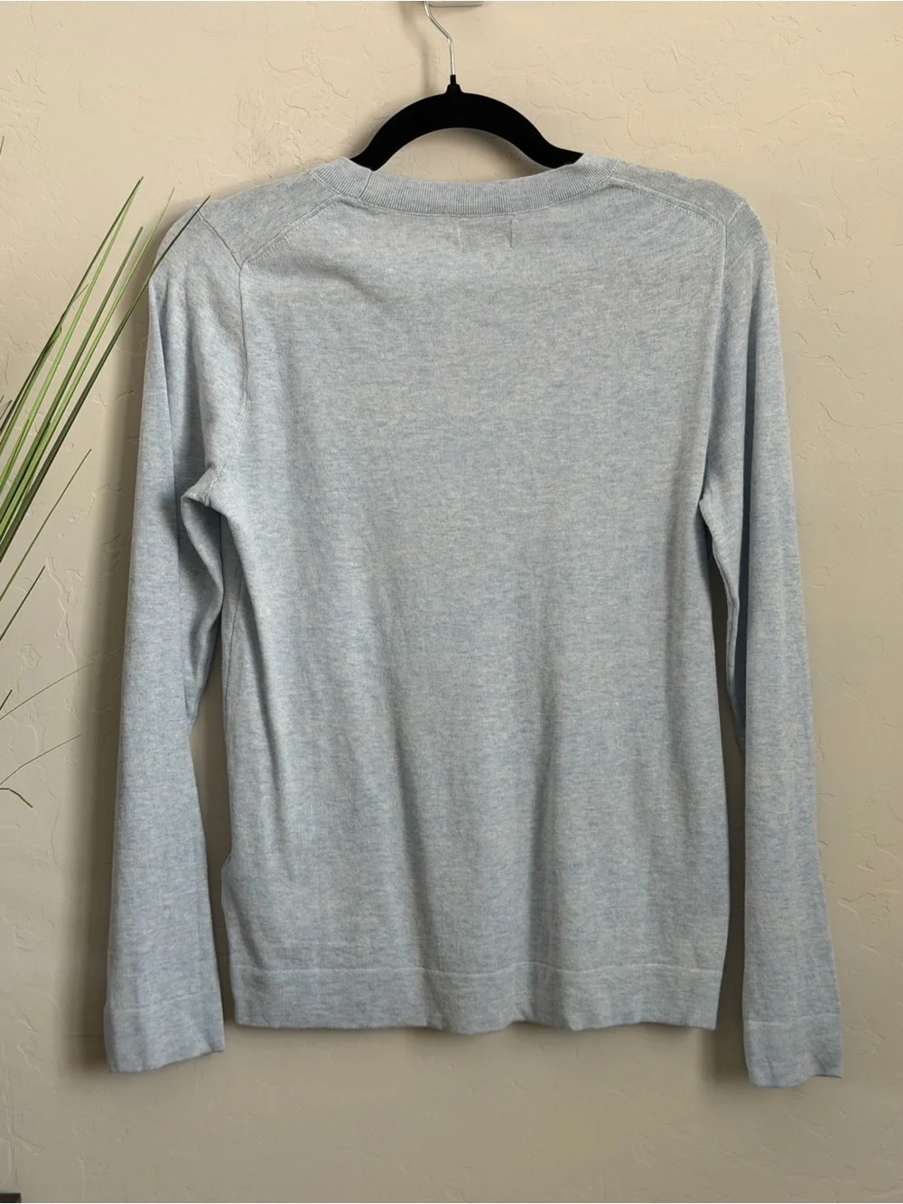 NWT J.Crew Teddie 100% Cotton Crewneck Sweater Light Blue Size Small SP26